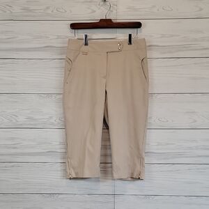 Bette & Court Cropped Capri Pants - Tan Womens Size 6